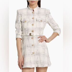 Generation Love June Tweed Checkered Minidress size S